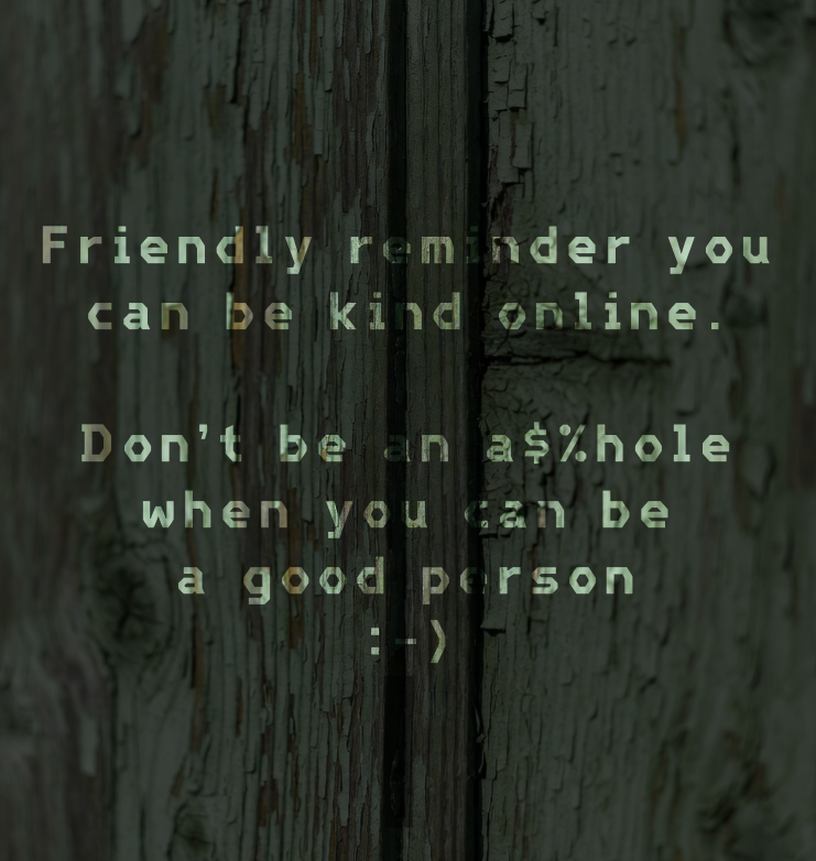 Be kind online